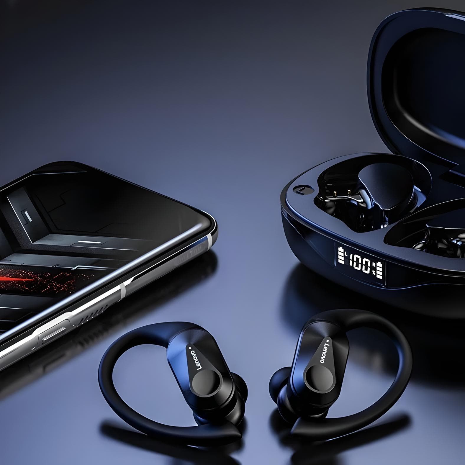 Lenovo LP75 - Słuchawki bezprzewodowe z Powerbankiem